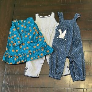Baby girl 12-18mo, 18 months girl clothes bundle, dress coveralls clothes bundle